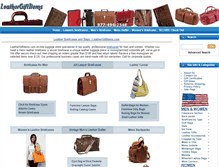 Tablet Screenshot of leathergiftitems.com